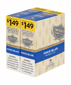 Swisher Sweets 1.49 Coco blue Cigarillos – 30 Pouches of 2