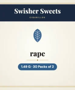 Swisher Sweets 1.49 Grape Cigarillos – 30 Packs of 2
