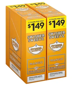 Swisher Sweets 1.49 Mango Cigarillos – 30 Pouches of 2