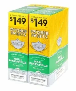Swisher Sweets 1.49 Maui Pineapple Cigarillos – 30 Pouches of 2