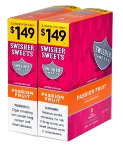 Swisher Sweets 1.49 Passion Fruit Cigarillos – 30 Pouches of 2
