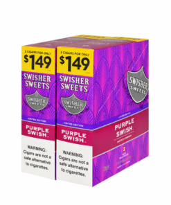 Swisher Sweets 1.49 Purple Swish Cigarillos – 30 Packs of 2