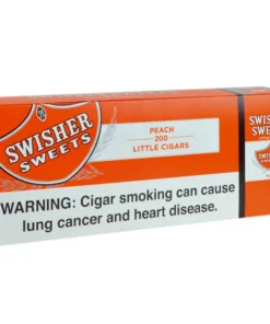 Swisher Sweets 100mm Peach Little Cigars – 10 Packs of 20