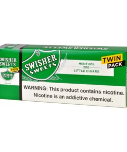 Swisher Sweets 100mm Twin Pack Menthol Little Cigars – 5 Packs of 40