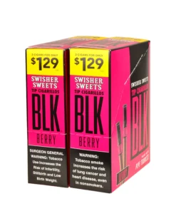 Swisher Sweets BLK Tip Berry Cigarillos $1.29 – 30 pouches of 2