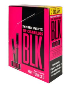 Swisher Sweets BLK Tip Berry Cigarillos – 15 pouches of 2