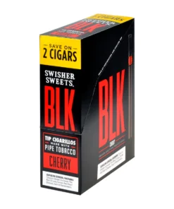 Swisher Sweets BLK Tip Cherry Cigarillos 15 pouches of 2