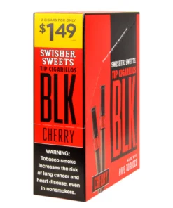 Swisher Sweets BLK Tip Cherry Cigarillos 2 for $1.49 – 15 pouches of 2