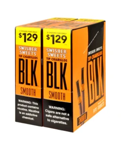Swisher Sweets BLK Tip Smooth Cigarillos $1.29 – 30 pouches of 2