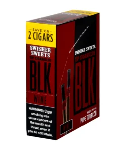 Swisher Sweets BLK Tip Wine Cigarillos – 15 pouches of 2