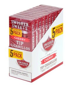 Swisher Sweets Cherry Tip Cigarillos – 10 Packs of 5