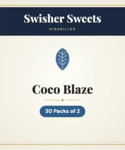 Swisher Sweets Coco Blaze Cigarillos – 30 Packs of 2
