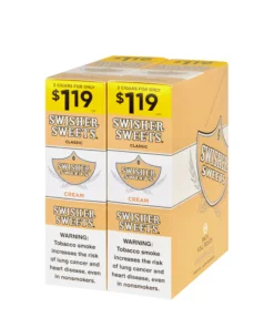 Swisher Sweets Cream Cigarillos $1.19 Pre-Priced – 30 Packs of 2