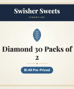 Swisher Sweets Diamond Cigarillos $1.49 Pre-Priced 30 Packs of 2