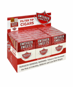 Swisher Sweets Filter Tip Regular Display Cigars – 18 Packs of 16