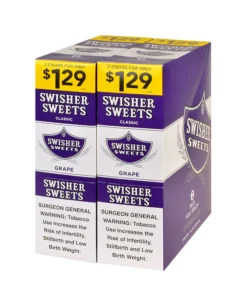 Swisher Sweets Grape Cigarillos $1.29 – 30 Packs of 2