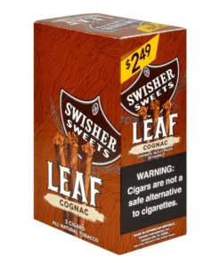 Swisher Sweets Leaf Cognac Cigars 3 for $2.49 – Pack of 30