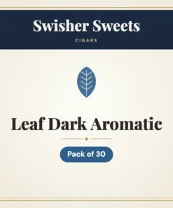 Swisher Sweets Leaf Dark Aromatic Cigars – Pack of 30