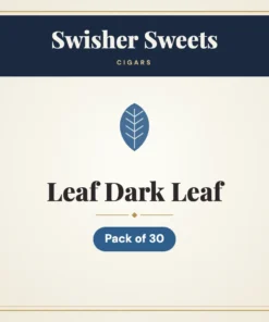 Swisher Sweets Leaf Dark Leaf Cigars – Pack of 30