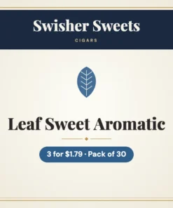 Swisher Sweets Leaf Sweet Aromatic Cigars 3 for $1.79 – Pack of 30