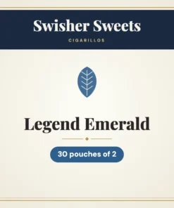 Swisher Sweets Legend Emerald Cigarillos – 30 pouches of 2