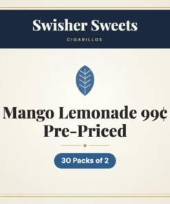 Swisher Sweets Mango Lemonade Cigarillos 99¢ Pre-Priced – 30 Packs of 2