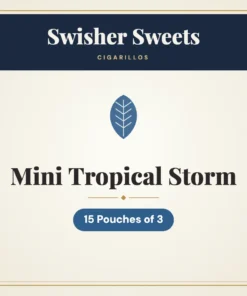 Swisher Sweets Mini Tropical Storm Cigarillos – 15 Pouches of 3