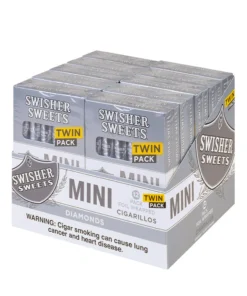 Swisher Sweets Mini Twin Diamonds Cigarillos – 20 Packs of 6
