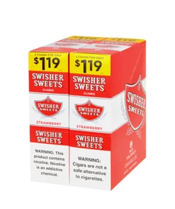 Swisher Sweets Strawberry Cigarillos $1.19 Pre-Priced – 30 Packs of 2