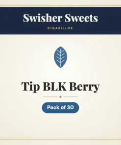 Swisher Sweets Tip BLK Berry Cigarillos – Pack of 30