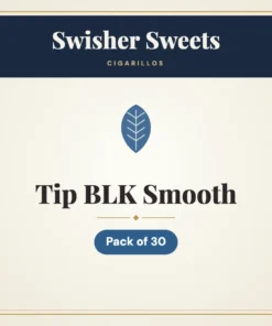 Swisher Sweets Tip BLK Smooth Cigarillos – Pack of 30
