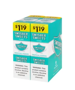 Swisher Sweets Tropical Fusion Cigarillos $1.19 Pre-Priced – 30 Packs of 2