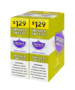 Swisher Sweets White Grape Cigarillos $1.29 – 30 Packs of 2