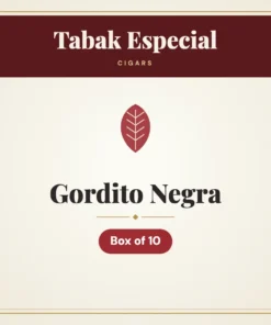 Tabak Especial Gordito Negra Cigars – Box of 10