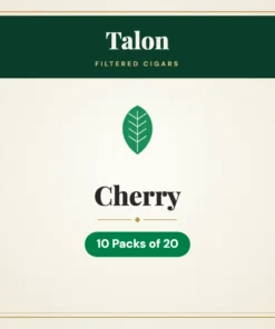 Talon Cherry Filtered Cigars – 10 Packs of 20