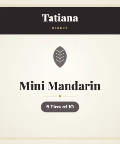 Tatiana Mini Mandarin Cigars – 5 Tins of 10