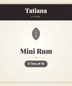 Tatiana Mini Rum Cigars – 5 Tins of 10