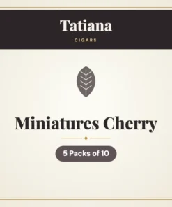 Tatiana Miniatures Cherry Cigars – 5 Packs of 10
