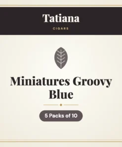 Tatiana Miniatures Groovy Blue Cigars – 5 Packs of 10