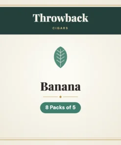 Throwback Banana Cigars – 8 Packs of 5