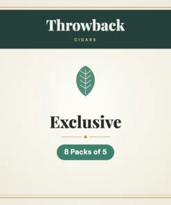 Throwback Exclusive Cigars – 8 Packs of 5