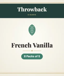 Throwback French Vanilla Cigars – 8 Packs of 5