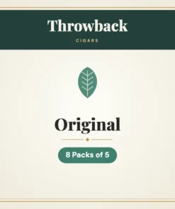 Throwback Original Cigars – 8 Packs of 5