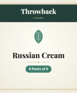 Throwback Russian Cream Cigars – 8 Packs of 5
