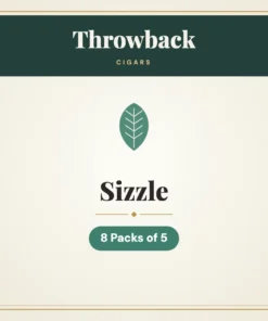 Throwback Sizzle Cigars – 8 Packs of 5