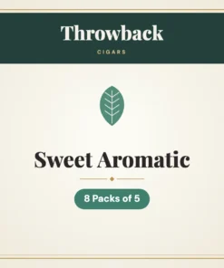 Throwback Sweet Aromatic Cigars – 8 Packs of 5
