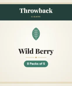 Throwback Wild Berry Cigars – 8 Packs of 5