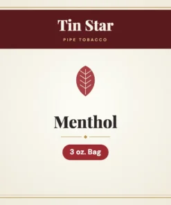 Tin Star Menthol Pipe Tobacco 3 oz. Bag