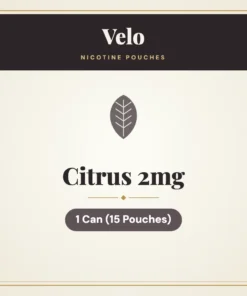 Velo Citrus 2mg Nicotine Pouches – 1 Can (15 Pouches)