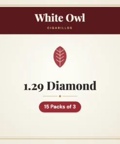 White Owl 1.29 Diamond Cigarillos – 15 Packs of 3